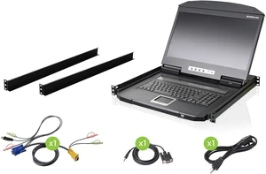 IOGEAR 18.5" Widescreen Short Depth LCD Console with Audio (TAA Compliant) GCL1900W IOGEAR 18.5" Widescreen Short Depth LCD Console with Audio (TAA Compliant) GCL1900W