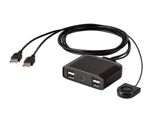 Monoprice 2x4 USB 2.0 Peripheral Sharing Switch, Allows 2 Computers to Share 4 USB Devices Monoprice 2x4 USB 2.0 Peripheral Sharing Switch, Allows 2 Computers to Share 4 USB Devices