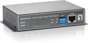 Level One 120W 4 FE High Power PoE Plus 1 FE Switchwith Power Adapter Level One 120W 4 FE High Power PoE Plus 1 FE Switchwith Power Adapter