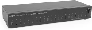 20-Port USB-C Charging Hub w/PD, 5Gbps Transfer, Surge Protection, Sync & Charge for Classroom, Office & More 20-Port USB-C Charging Hub w/PD, 5Gbps Transfer, Surge Protection, Sync & Charge for Classroom, Office & More