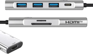 Turonic BYL-2425 USB hub USB-C 7-in-1 with 100W PD, HDMI 4K@60Hz Turonic BYL-2425 USB hub USB-C 7-in-1 with 100W PD, HDMI 4K@60Hz