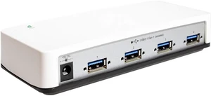 Coolgear 4 Port USB 3.2 Gen 1 Hub, 5Gbps Speeds, 15KV ESD Surge Protection, Screw Locking Ports, Power Adapter Included Coolgear 4 Port USB 3.2 Gen 1 Hub, 5Gbps Speeds, 15KV ESD Surge Protection, Screw Locking Ports, Power Adapter Included