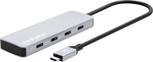 Manhattan 4-Port 10G USB-C Hub, USB 3.2 Gen 2, Bus Powered, Aluminum Design Manhattan 4-Port 10G USB-C Hub, USB 3.2 Gen 2, Bus Powered, Aluminum Design