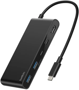 Belkin USB C Hub, 7-Port Hub w/ 4K HDMI Display @ 60Hz, SD & MicroSD, 100W Power Delivery, Fast Data Transfer 5Gbps, USB C Multiport Adapter for MacBook, iPad Pro, Chromebook - HDMI 2.0 - Black Belkin USB C Hub, 7-Port Hub w/ 4K HDMI Display @ 60Hz, SD & MicroSD, 100W Power Delivery, Fast Data Transfer 5Gbps, USB C Multiport Adapter for MacBook, iPad Pro, Chromebook - HDMI 2.0 - Black