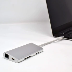 Best USB C Type C Hub 8-in-1 Ethernet 4K HDMI USB 3.0 Adapter for MacBook Pro Laptop Best USB C Type C Hub 8-in-1 Ethernet 4K HDMI USB 3.0 Adapter for MacBook Pro Laptop