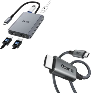 Acer 4-in-1 USB C Hub bundel with USB C to HDMI 2.1 Cable 6.6FT (8K@60Hz 4K@240Hz) Acer 4-in-1 USB C Hub bundel with USB C to HDMI 2.1 Cable 6.6FT (8K@60Hz 4K@240Hz)