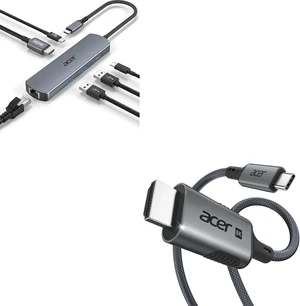 acer 6 in 1 USB C Hub with Ethernet bunlde with USB C to HDMI 2.1 Cable 6.6FT (8K@60Hz 4K@240Hz) acer 6 in 1 USB C Hub with Ethernet bunlde with USB C to HDMI 2.1 Cable 6.6FT (8K@60Hz 4K@240Hz)