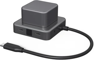 Xoopar - 7 in 1 Multi Port Charging Hub without Tangling Quick Charge 100W with 7 USB A Ports - USB C - HDMI - Audio Compatible Smartphone and Computer - CUBBI Black Xoopar - 7 in 1 Multi Port Charging Hub without Tangling Quick Charge 100W with 7 USB A Ports - USB C - HDMI - Audio Compatible Smartphone and Computer - CUBBI Black