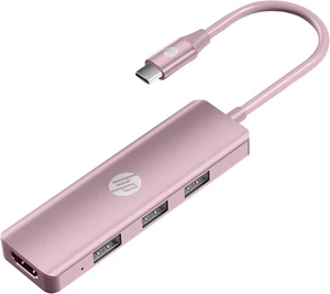 HP USB C Docking Station - 5-in-1 Multi-Port USB C Hub with 4K HDMI, 100W Power Delivery, for Laptops, MacBook, iPad, Thinkpad and More, Pink HP USB C Docking Station - 5-in-1 Multi-Port USB C Hub with 4K HDMI, 100W Power Delivery, for Laptops, MacBook, iPad, Thinkpad and More, Pink