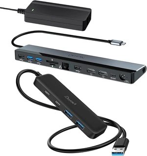 USB C Docking Station and USB HUB with Long Cable USB C Docking Station and USB HUB with Long Cable