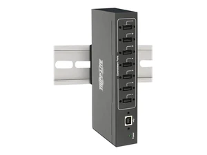 Tripp Lite by Eaton U223-007-IND-1 Industrial USB 2.0 Hub, 7-Port Metal, 15kV ESD Immunity, DIN/Wall Mount, USB-B to 7 USB-A, Plug & Play, Cloud Care Pre-Configured Bundle Eligible (1 Pack) Tripp Lite by Eaton U223-007-IND-1 Industrial USB 2.0 Hub, 7-Port Metal, 15kV ESD Immunity, DIN/Wall Mount, USB-B to 7 USB-A, Plug & Play, Cloud Care Pre-Configured Bundle Eligible (1 Pack)
