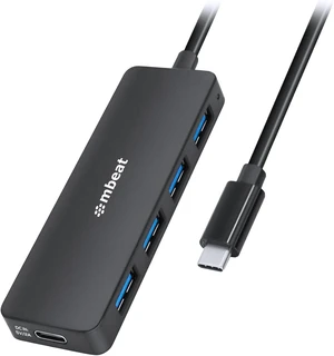 MBEAT 4-Port USB-C Hub with USB-C DC Port Compact and Portable Design Flexible Device Connectivity MBEAT 4-Port USB-C Hub with USB-C DC Port Compact and Portable Design Flexible Device Connectivity