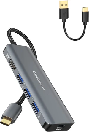 CableCreation 8K HDMI USB C Hub Bundle with USB C to USB Cable Short CableCreation 8K HDMI USB C Hub Bundle with USB C to USB Cable Short