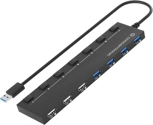 Hub Conceptronic USB 2.0-3.0 7 P Con Inter. Y Alim Hub Conceptronic USB 2.0-3.0 7 P Con Inter. Y Alim