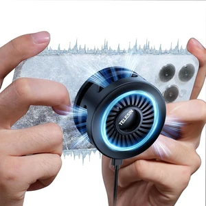 TELESIN Magnetic Phone Cooler for Gaming and Live Streaming - Fits Neck Phone Mount - Phone Cooling Fan Portable Phones Radiator for MagSafe - Supports Wireless Charging for iPhone/Android TELESIN Magnetic Phone Cooler for Gaming and Live Streaming - Fits Neck Phone Mount - Phone Cooling Fan Portable Phones Radiator for MagSafe - Supports Wireless Charging for iPhone/Android