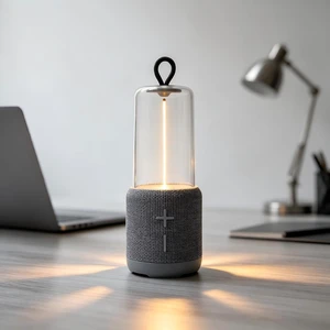 AUGE LIGHT Bluetooth Speaker Lamp, Minimalist Table Lamp, Gray AUGE LIGHT Bluetooth Speaker Lamp, Minimalist Table Lamp, Gray
