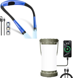 Glocusent LED Ultra Bright Camping Lantern, Reading Light,Blue Neck Light Glocusent LED Ultra Bright Camping Lantern, Reading Light,Blue Neck Light