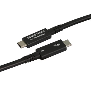 Sonnet Thunderbolt 5 Cable 6.6ft 2m 80Gbps 240W 8K USB4 Intel Certified Mac Sonnet Thunderbolt 5 Cable 6.6ft 2m 80Gbps 240W 8K USB4 Intel Certified Mac