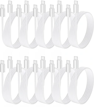 240W USB C to USB C Cable 3 FT 10-Pack,Braided Type C Fast Charing Cord 240W USB C to USB C Cable 3 FT 10-Pack,Braided Type C Fast Charing Cord