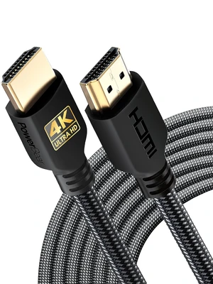 PowerBear 4K Long HDMI Cable 25 ft 2 Pack, High Speed, Braided Nylon & Gold PowerBear 4K Long HDMI Cable 25 ft 2 Pack, High Speed, Braided Nylon & Gold