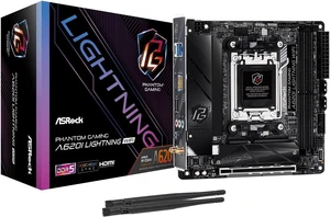 ASRock 620I LIGHTNING WIFI AM5 Ryzen7000 AMD A620 SATA 6Gb/s Mini-ITX Dual, (90-MXBMN0-A0UAYZ) ASRock 620I LIGHTNING WIFI AM5 Ryzen7000 AMD A620 SATA 6Gb/s Mini-ITX Dual, (90-MXBMN0-A0UAYZ)