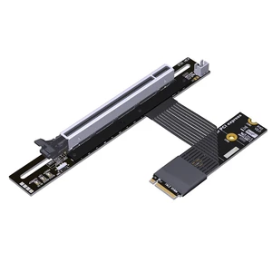 JMT ADT-K43S M.2 NGFF NVMe to PCIe 5.0 x16 Extension Cable 128 Gbps GEN5 with Power Cord for STX Motherboard Graphics Card (15CM,K43SH-BK-5.0) JMT ADT-K43S M.2 NGFF NVMe to PCIe 5.0 x16 Extension Cable 128 Gbps GEN5 with Power Cord for STX Motherboard Graphics Card (15CM,K43SH-BK-5.0)