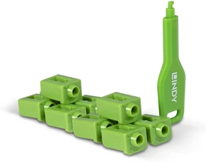 LINDY SFP Port Locks (10 Pieces) with Key, Green LINDY SFP Port Locks (10 Pieces) with Key, Green