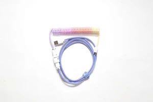 Ducky Keyboard Coiled Cable V2: Type-C, 5-pin Aviation Plug Terminal, Insulation Resistance, Voltage Withstand, Flame Retardant, PET Nylon Shrink Film, Afterglow Color Ducky Keyboard Coiled Cable V2: Type-C, 5-pin Aviation Plug Terminal, Insulation Resistance, Voltage Withstand, Flame Retardant, PET Nylon Shrink Film, Afterglow Color