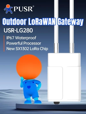 Outdoor LoRaWAN Gateway Quad-Core 64-bit Processor Semtech SX1302 Up to 2000 end nodes IP67 Waterproof USR-LG280 Outdoor LoRaWAN Gateway Quad-Core 64-bit Processor Semtech SX1302 Up to 2000 end nodes IP67 Waterproof USR-LG280