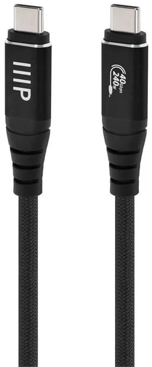 Monoprice USB4 40Gbps Cable - 240W EPR 8K HDR USB-IF Certified Braided Ultra High-Speed 1.5ft Black - 2 Pack Monoprice USB4 40Gbps Cable - 240W EPR 8K HDR USB-IF Certified Braided Ultra High-Speed 1.5ft Black - 2 Pack