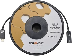 BZBGEAR USB 3.0 AM/AF Active Optical Extension Cable - 40m/132ft - BG-CAB-U3A40 BZBGEAR USB 3.0 AM/AF Active Optical Extension Cable - 40m/132ft - BG-CAB-U3A40