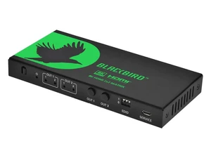 Monoprice 2x2 HDMI Matrix with Audio Extraction, 8K@60Hz, 4K@120Hz, 40Gbps, HDMI 2.1, HDCP 2.3, HDR10+ and Dolby Vision, for HDTV, Xbox, PS5/4/3, Blu-Ray Player, Fire TV, Roku - Blackbird Series Monoprice 2x2 HDMI Matrix with Audio Extraction, 8K@60Hz, 4K@120Hz, 40Gbps, HDMI 2.1, HDCP 2.3, HDR10+ and Dolby Vision, for HDTV, Xbox, PS5/4/3, Blu-Ray Player, Fire TV, Roku - Blackbird Series