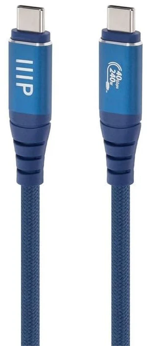 Monoprice USB4 40Gbps Cable - 240W EPR 8K HDR USB-IF Certified Braided Ultra High-Speed 3ft Navy - 2 Pack Monoprice USB4 40Gbps Cable - 240W EPR 8K HDR USB-IF Certified Braided Ultra High-Speed 3ft Navy - 2 Pack