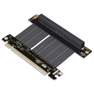 JMT ADT-K33U PCIe 5.0 x16 Extension Cable 512Gbps High Speed GPU Riser for PC Cases Servers ITX Builds Computer RTX5090 (K33UR-BK, 10CM) JMT ADT-K33U PCIe 5.0 x16 Extension Cable 512Gbps High Speed GPU Riser for PC Cases Servers ITX Builds Computer RTX5090 (K33UR-BK, 10CM)