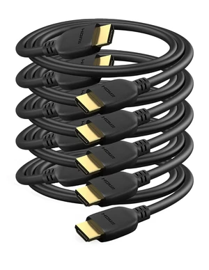 BRENDAZ 8K HDMI 2.1 Cable, 48Gbps Ultra High-Speed HDMI Cable, Supports 8K@60Hz & 4K@120Hz, Compatible with PS5, PS4, Xbox Series X/S, Nintendo Switch, AMD Radeon GPUs, 10-Feet, Pack of 5 BRENDAZ 8K HDMI 2.1 Cable, 48Gbps Ultra High-Speed HDMI Cable, Supports 8K@60Hz & 4K@120Hz, Compatible with PS5, PS4, Xbox Series X/S, Nintendo Switch, AMD Radeon GPUs, 10-Feet, Pack of 5