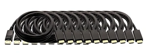 MICRO CONNECTORS 10 Feet DisplayPort to HDMI Cable 4K with Latch 10-Pack MICRO CONNECTORS 10 Feet DisplayPort to HDMI Cable 4K with Latch 10-Pack