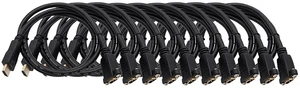 MICRO CONNECTORS 3 Feet HDMI Panel Mount Type Extension (28AWG) Cable with Ethernet (10-Pack) (H2-03PMEX-10P) MICRO CONNECTORS 3 Feet HDMI Panel Mount Type Extension (28AWG) Cable with Ethernet (10-Pack) (H2-03PMEX-10P)