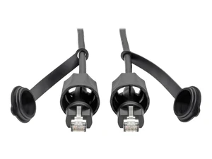 Tripp Lite N206-PC10-IND Cat5e/Cat6 Ethernet Patch Cable 10 ft RJ45 M/M IP68 Waterproof Shielded STP Outdoor CMX PoE TAA Compliant Black, Cloud Care Pre-Configured Bundle Eligible (1 Pack) Tripp Lite N206-PC10-IND Cat5e/Cat6 Ethernet Patch Cable 10 ft RJ45 M/M IP68 Waterproof Shielded STP Outdoor CMX PoE TAA Compliant Black, Cloud Care Pre-Configured Bundle Eligible (1 Pack)