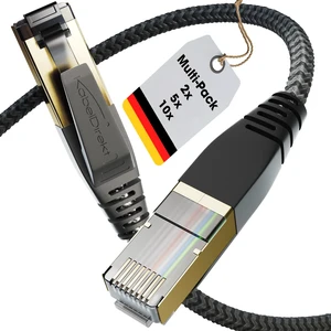 KabelDirekt Cat 8 Network Cable 5x2ft 40Gbps KabelDirekt Cat 8 Network Cable 5x2ft 40Gbps