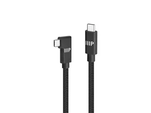 Monoprice USB4 20Gbps Cable - 240W EPR 4K60Hz Braided Ultra High-Speed Right-Angle Connector 3ft Black - 2 Pack Monoprice USB4 20Gbps Cable - 240W EPR 4K60Hz Braided Ultra High-Speed Right-Angle Connector 3ft Black - 2 Pack