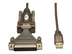 Tripp Lite Eaton Series U209-005-DB25 5ft USB-A to DB25 RS-232 Adapter Cable M/M, 230 Kbps, DB9 Adapter, Windows Mac Linux Compatible, Cloud Care Pre-Configured Bundle Eligible (1 Pack) Tripp Lite Eaton Series U209-005-DB25 5ft USB-A to DB25 RS-232 Adapter Cable M/M, 230 Kbps, DB9 Adapter, Windows Mac Linux Compatible, Cloud Care Pre-Configured Bundle Eligible (1 Pack)