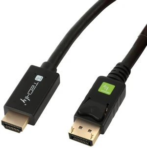 Techly DisplayPort/HDMI Connection Cable 1.00 m ICOC-DSP-H12-010 Black [1x DisplayPort Male - 1x Techly DisplayPort/HDMI Connection Cable 1.00 m ICOC-DSP-H12-010 Black [1x DisplayPort Male - 1x