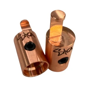 Sky High Car Audio 1/0 to 4 Gauge Amplifier Input Reducers Aluminum or Copper Amp Input Adapters with Set Screw Wire Retention Sold as Pair (Copper) Sky High Car Audio 1/0 to 4 Gauge Amplifier Input Reducers Aluminum or Copper Amp Input Adapters with Set Screw Wire Retention Sold as Pair (Copper)