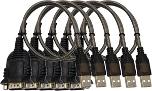 MICRO CONNECTORS USB 2.0 A-Male to DB9-Male Serial Adapter 5-Pack MICRO CONNECTORS USB 2.0 A-Male to DB9-Male Serial Adapter 5-Pack