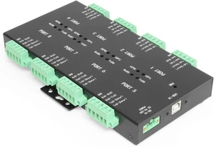 Coolgear USB2 to 8-Port RS232-422-485 Serial TB Adapter Coolgear USB2 to 8-Port RS232-422-485 Serial TB Adapter