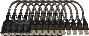 MICRO CONNECTORS USB 2.0 A-Male to DB9-Male Serial Adapter 10-Pack MICRO CONNECTORS USB 2.0 A-Male to DB9-Male Serial Adapter 10-Pack