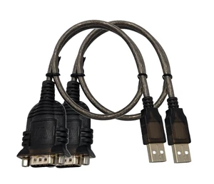 MICRO CONNECTORS USB 2.0 A-Male to DB9-Male Serial Adapter 2-Pack MICRO CONNECTORS USB 2.0 A-Male to DB9-Male Serial Adapter 2-Pack
