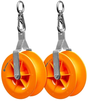 Jonard Tools CP-475 Cable Pulley Set (2-Pack) for Low Voltage Electrical, Network, & COAX Cables - Smooth Cable Installation, Swivel Snap Hooks, and Anti-Friction Bearings - Holds up to 20 CAT5 & 6 Jonard Tools CP-475 Cable Pulley Set (2-Pack) for Low Voltage Electrical, Network, & COAX Cables - Smooth Cable Installation, Swivel Snap Hooks, and Anti-Friction Bearings - Holds up to 20 CAT5 & 6