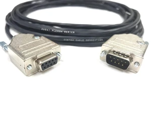 Custom Cable Connection 25 Foot DB9 Male to Female RS232 Plenum Extension Serial Cable - 22 AWG with Plenum Black Jacket - Made in the USA Custom Cable Connection 25 Foot DB9 Male to Female RS232 Plenum Extension Serial Cable - 22 AWG with Plenum Black Jacket - Made in the USA