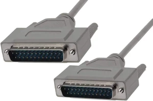 Sf Cable 100ft DB25 Straight Thru Molded Cable - M/M Serial RS232 Extension Cable - Connect Printer, Modem or Other DB25 Device to a Switchbox. Sf Cable 100ft DB25 Straight Thru Molded Cable - M/M Serial RS232 Extension Cable - Connect Printer, Modem or Other DB25 Device to a Switchbox.